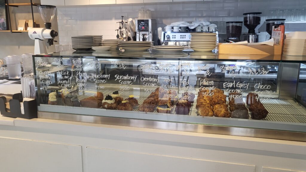 Different types of scones displayed