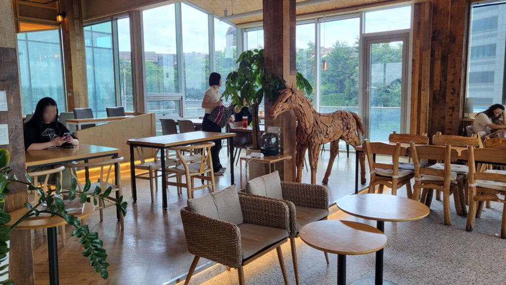 8th floor Hangang view cafe in Mapo 