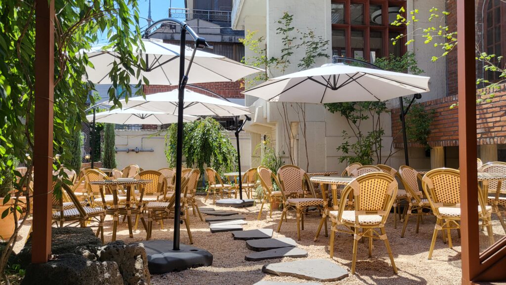 cafe gongmyoung terrace outdoor seating