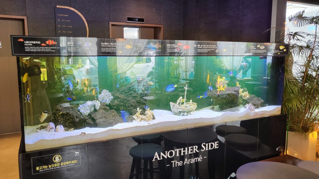 another side cafe aquarium