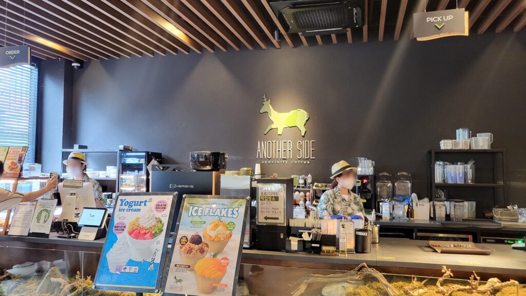 another side cafe counter