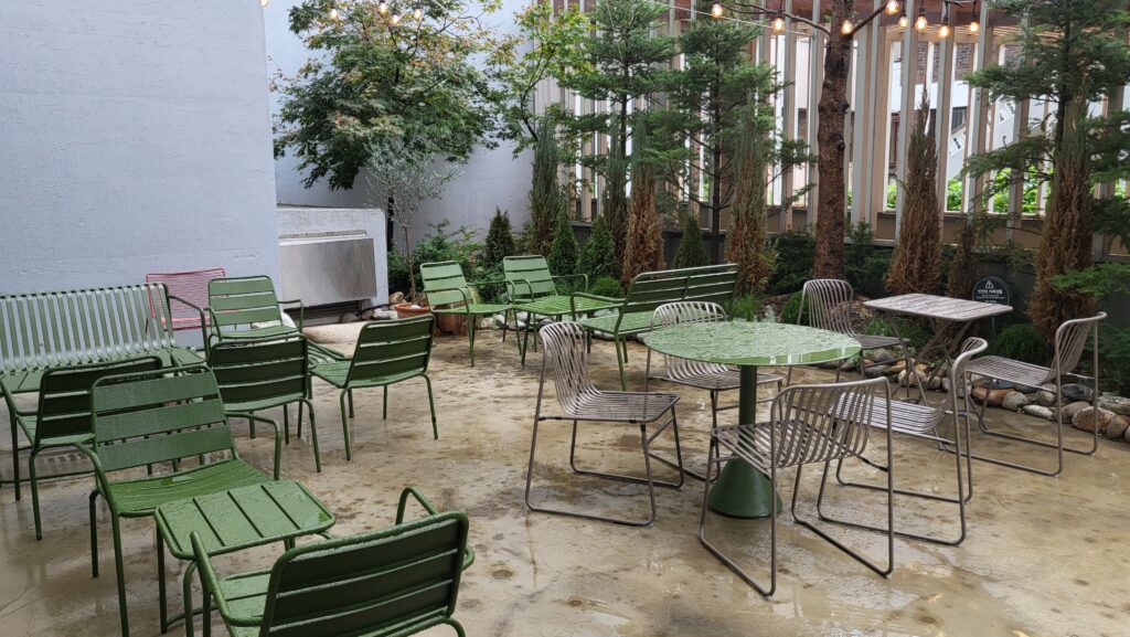 another side cafe outdoor seating