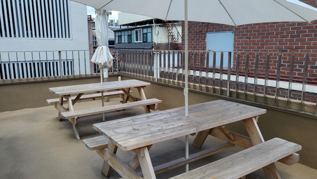 Cozy cafe near me rooftop seating in Seoul