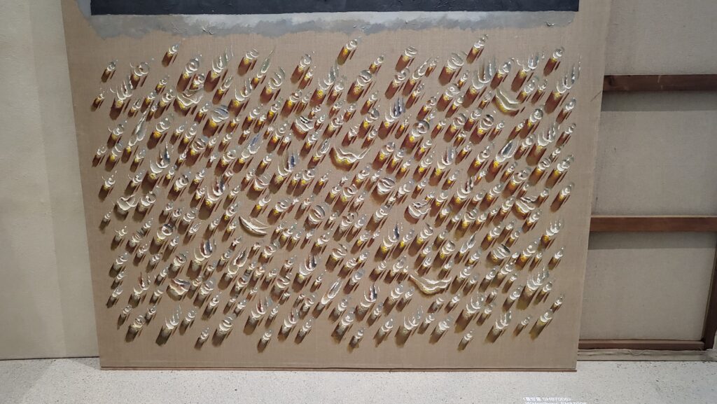Tschang-Yeul Kim Waterdrops painting at MMCA