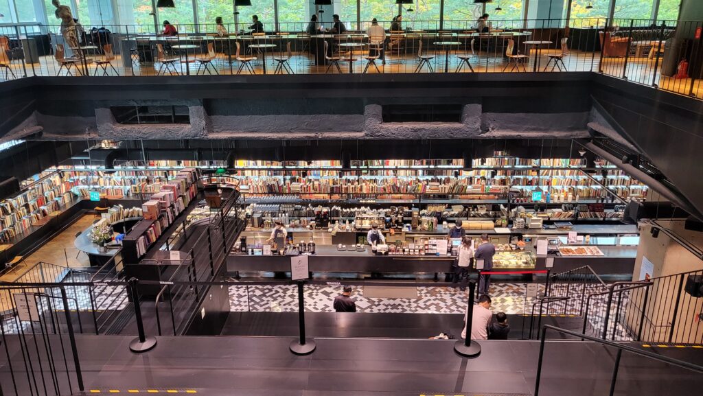 view at the top of the stairs