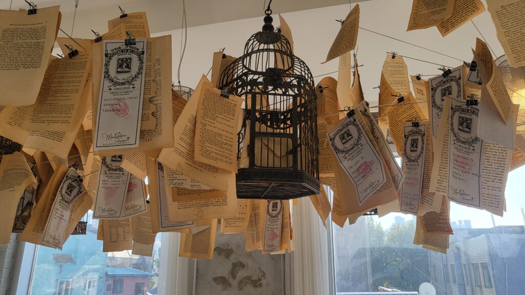 bookpages and order receipts