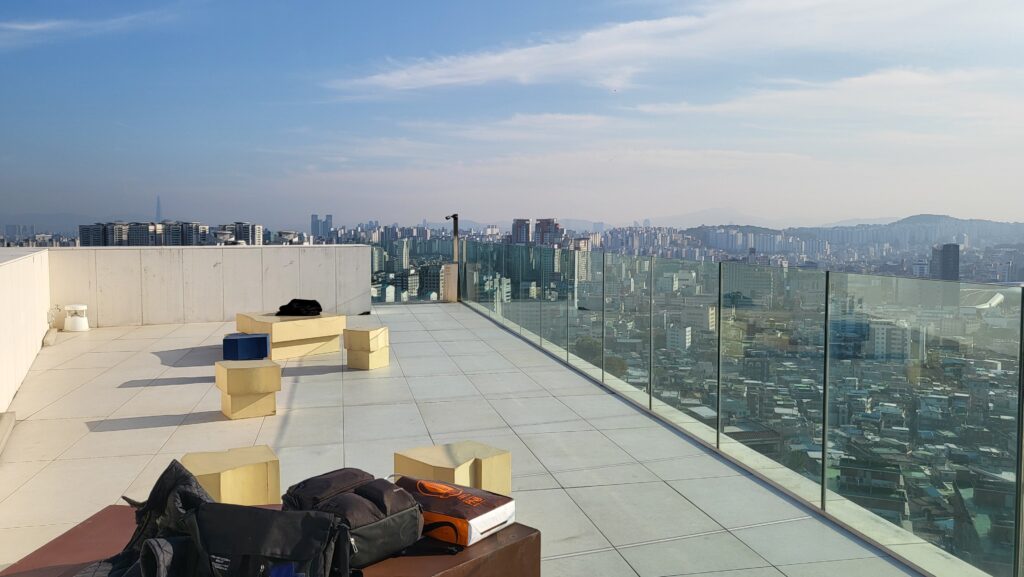 Namsan Tower rooftop cafe 