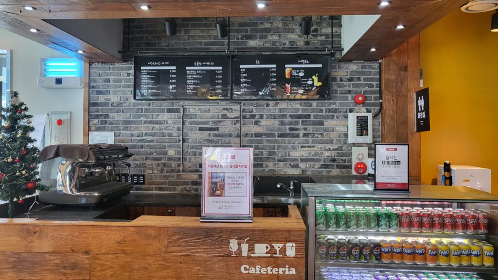 2nd floor cafe counter