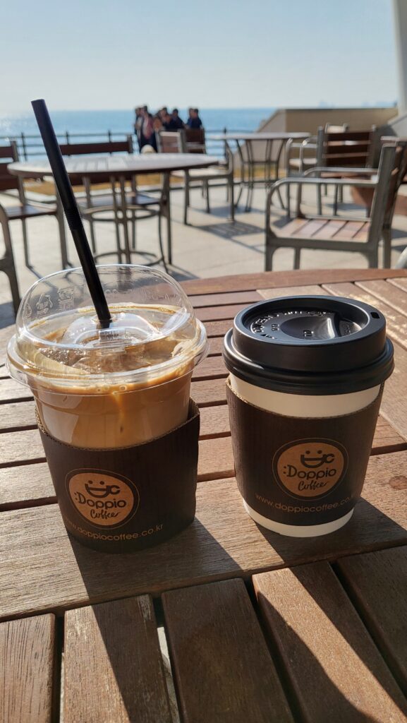 Busan Food Trip 101 Nurimaru APEC House cafe latte and americano