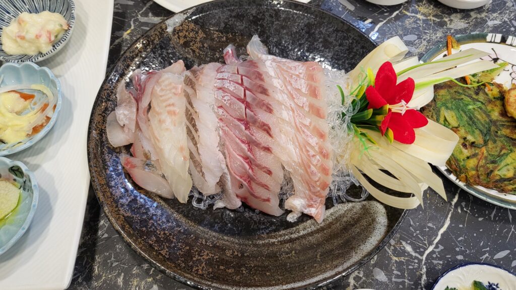 Busan Food Trip 101 Hanwol Hoe Restaurant 4 types of sashimi